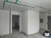 Encapsulated staircase in the construction phase