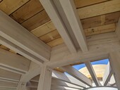 Beech wood beams