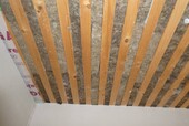 Ceiling insulation in barn conversion