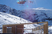 Erection with helicopter