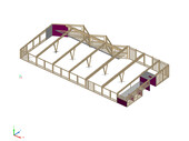 Konstruktionsansicht 3D Tragwerk