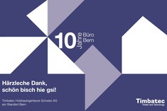 10 ans du bureau de Berne Manifestation d&#039;anniversaire de Timbatec