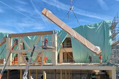 Höchstbelastetes Holzfachwerk in der Schweiz