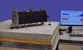 Banc d&#039;essai de bruit de choc