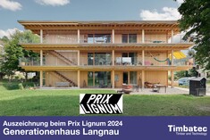 Maison intergénérationnelle Langnau | Prix Lignum 2024