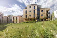 Ten residential buildings in timber construction completed
